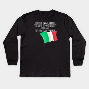 Italian Kids Long Sleeve T-Shirt